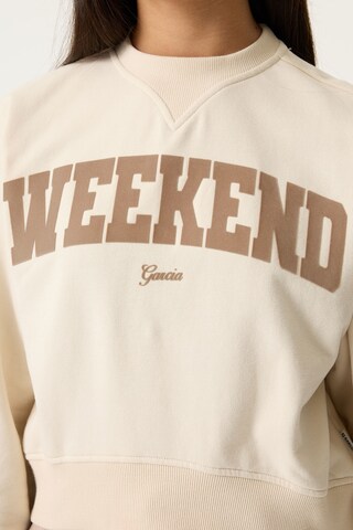 GARCIA Sweatshirt i beige