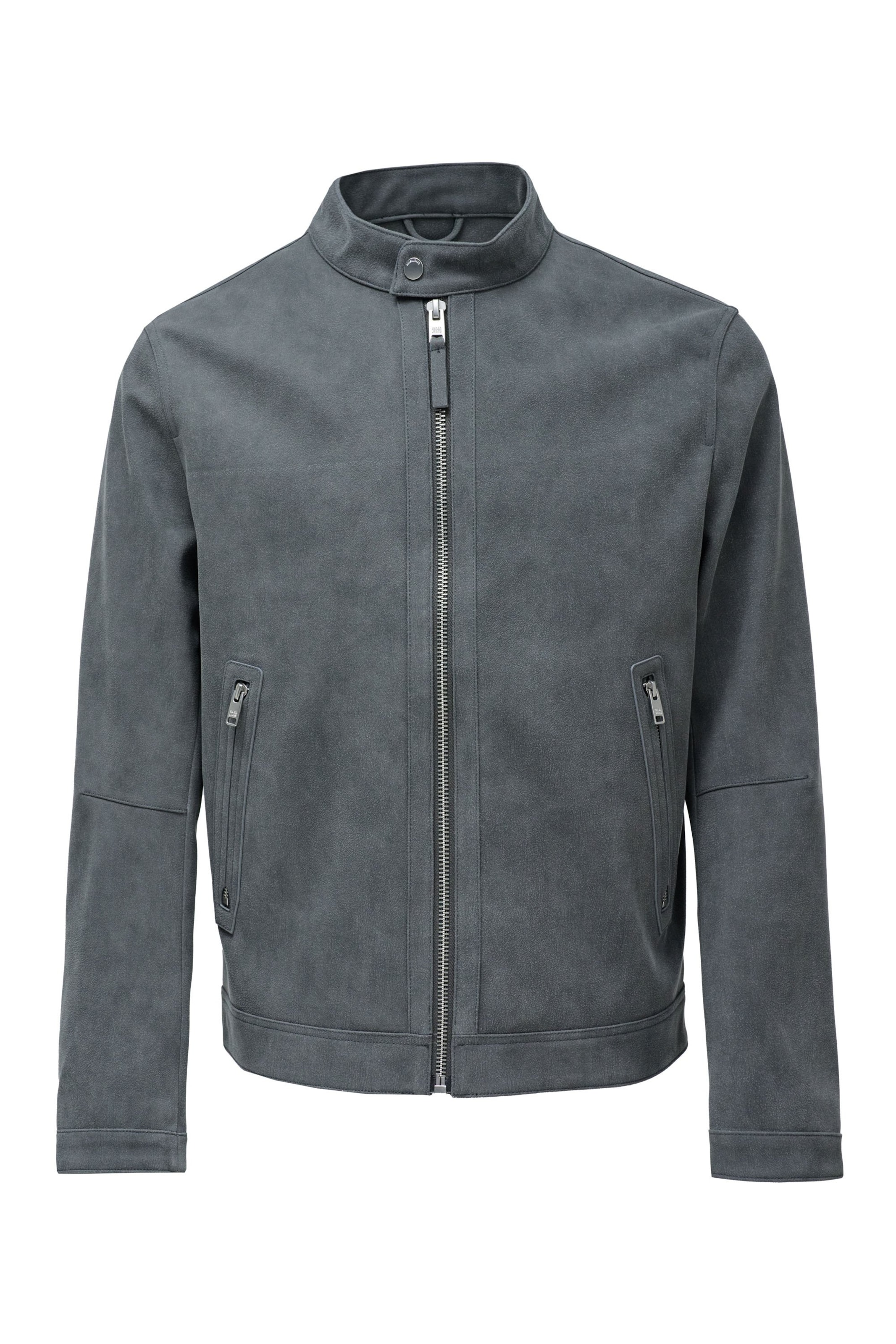 Salsa Jeans Tussenjas in Grijs: voorkant