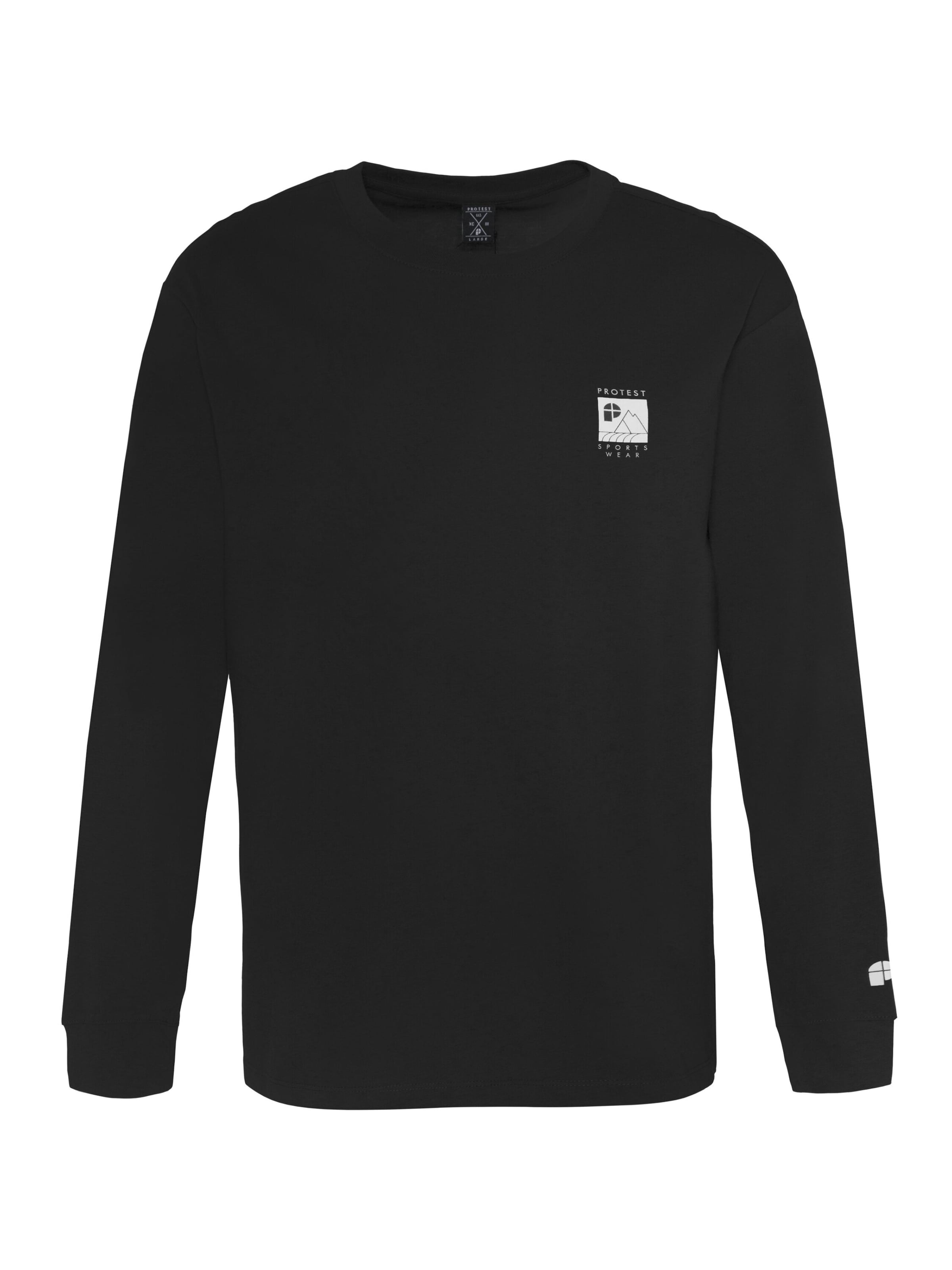 PROTEST Shirt 'SHELBY' in Zwart: voorkant