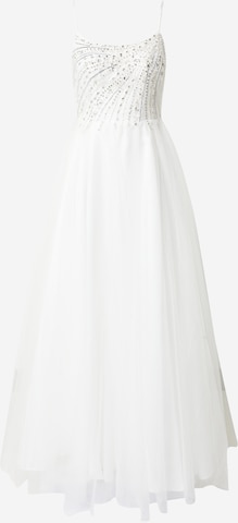 Laona Evening Dress in White: front