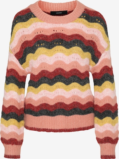 Megztinis 'VMDOJA' iš Vero Moda Petite, spalva – geltona / rožių spalva / pastelinė rožinė / rūdžių raudona, Prekių apžvalga