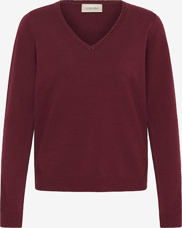 Cream Pullover 'Dela ' i rød: forside