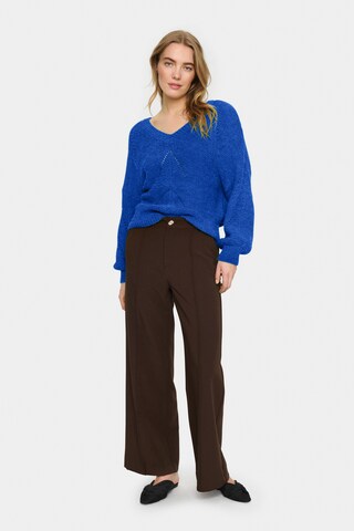 SAINT TROPEZ Sweater 'Felia' in Blue