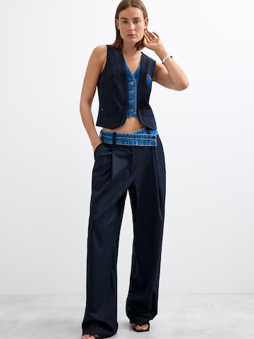Desigual regular Παντελόνι πλισέ σε μπλε
