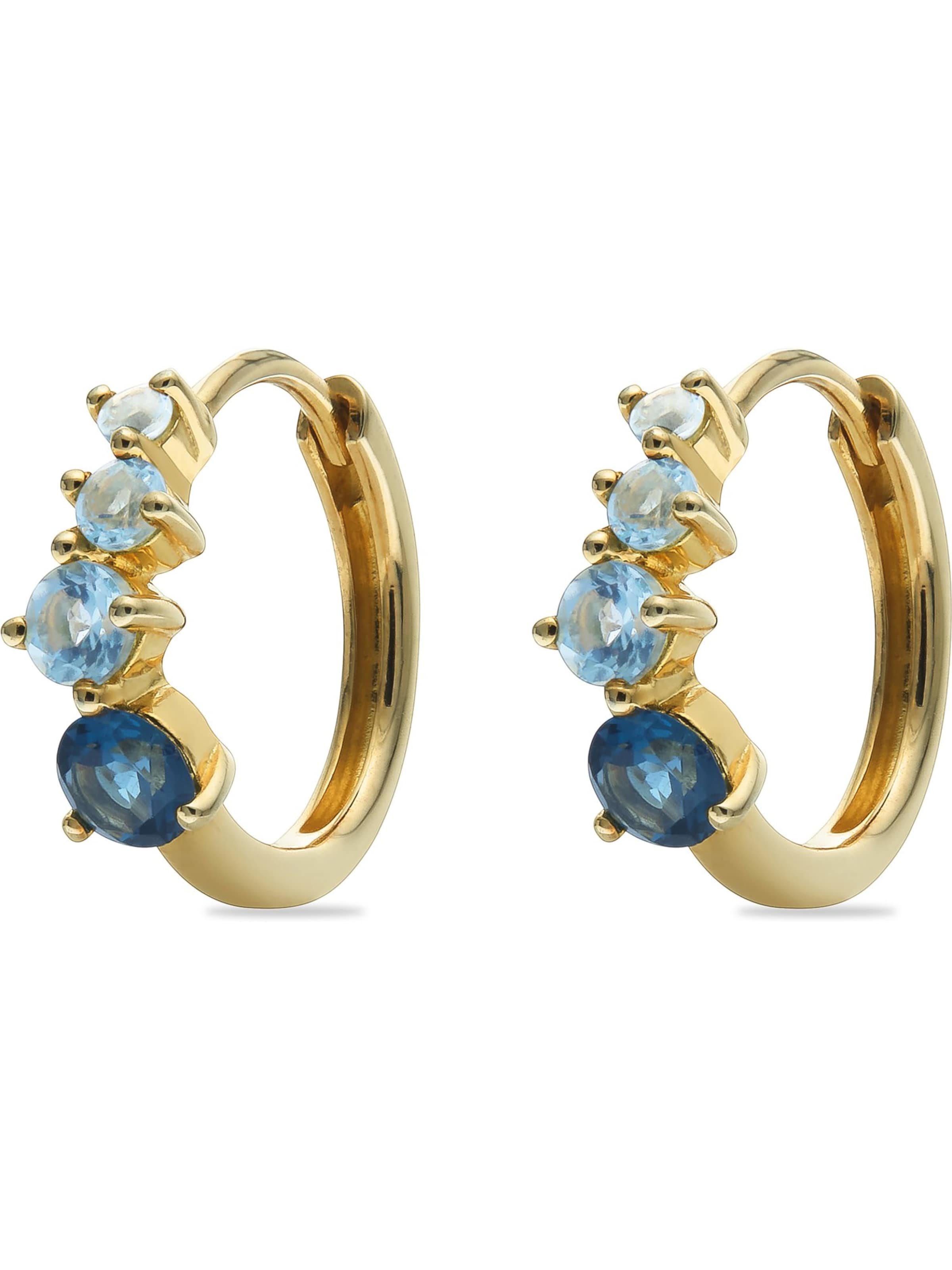 CHRIST Ohrringe in Gelb: Vorderseite