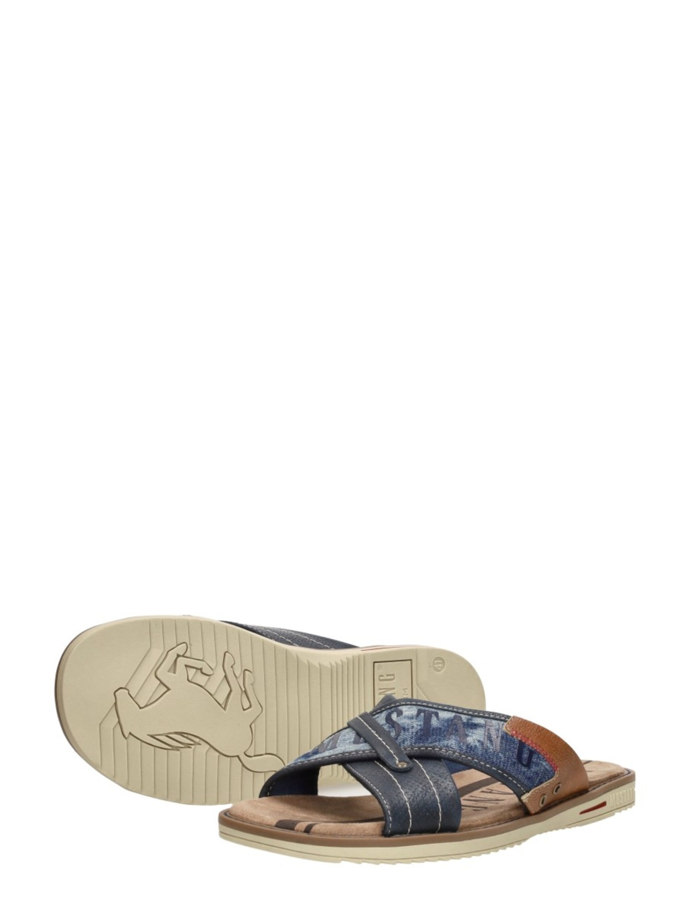 MUSTANG Slipper 'Open Teen' in Blue