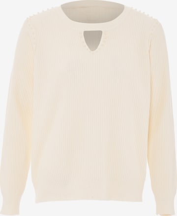 LEOMIA Pullover in Weiß: predná strana