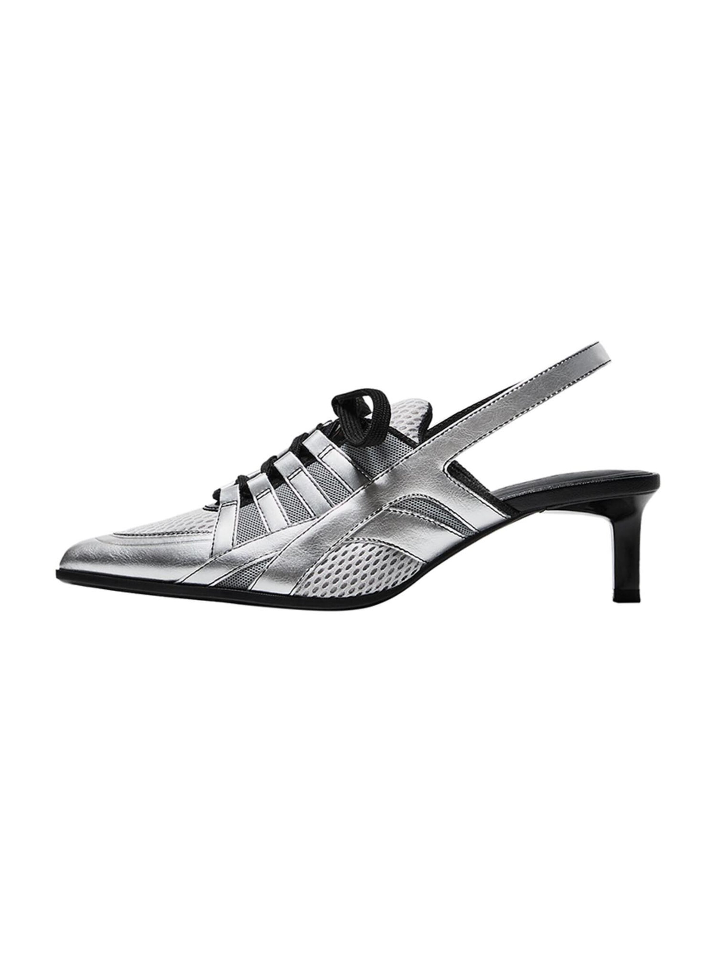 Décolleté sling di Bershka in grigio