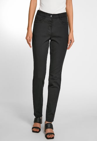 Basler Slimfit 5-Pocket Jeans in Schwarz: predná strana