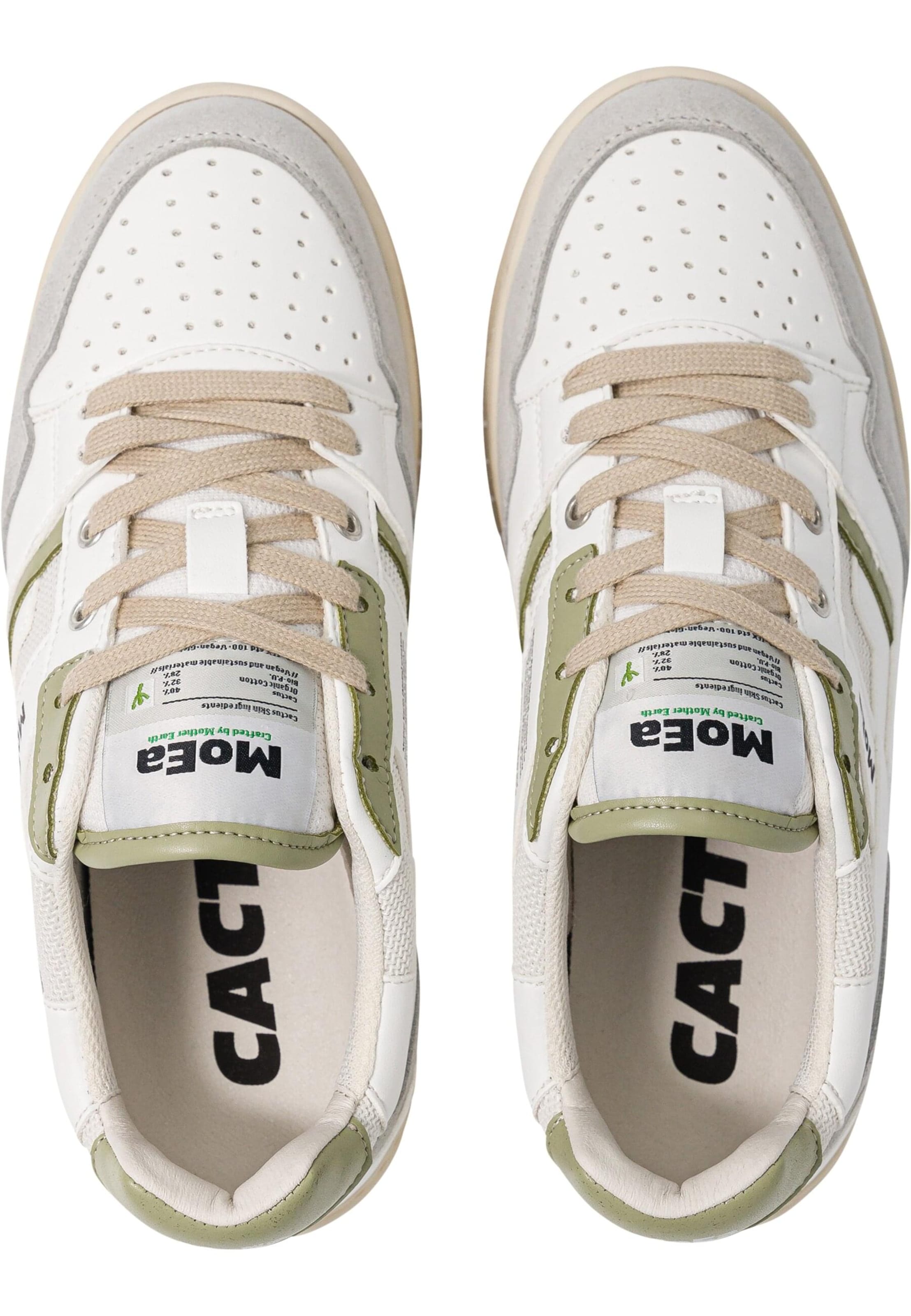 Sneaker bassa 'Gen2 - Cactus' di MoEa in bianco