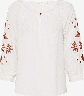 Cream Bluse 'Alexi' i hvid: forside