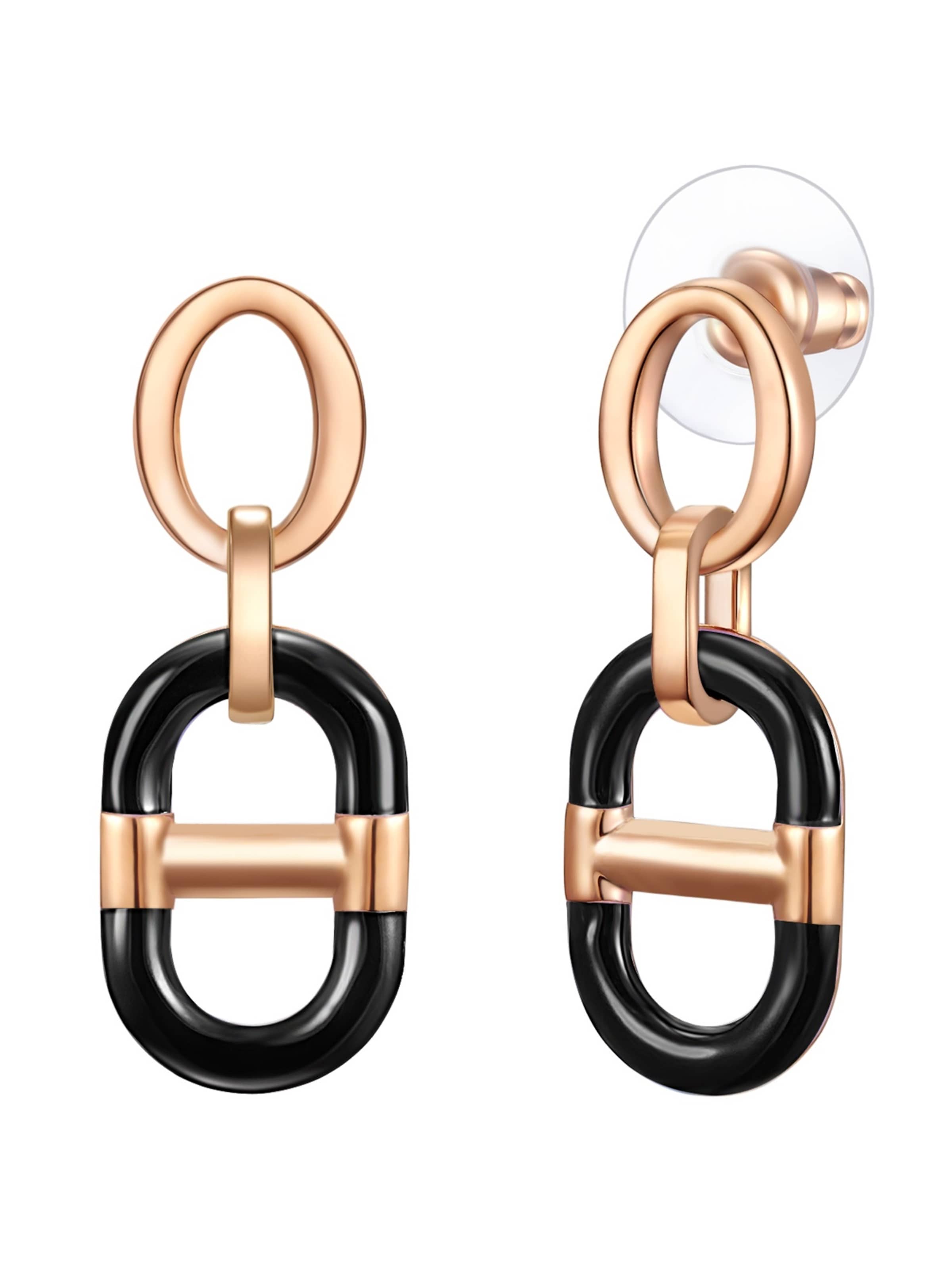 Lulu & Jane Earrings in Black: front