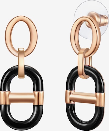 Lulu & Jane - Pendientes en negro: frente