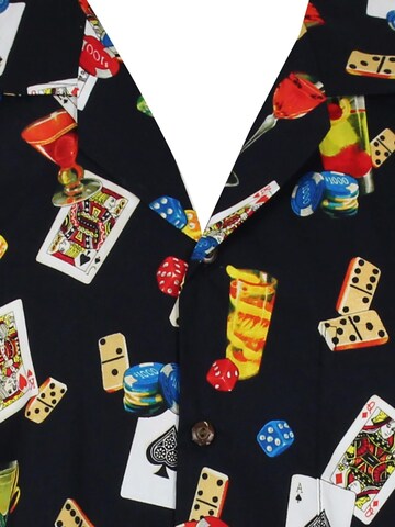 Pacific Legend Regular fit Button Up Shirt 'Poker' in Black