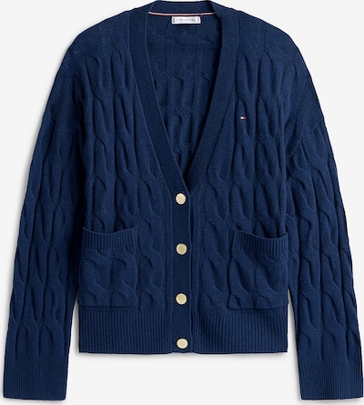 TOMMY HILFIGER Adīta jaka, krāsa - tumši zils, Preces skats