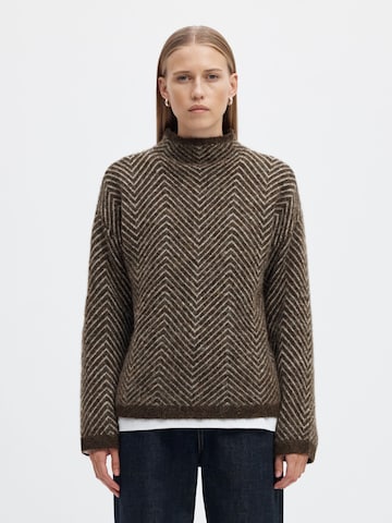 SELECTED - Jersey 'SLWLULU' en marrón: frente