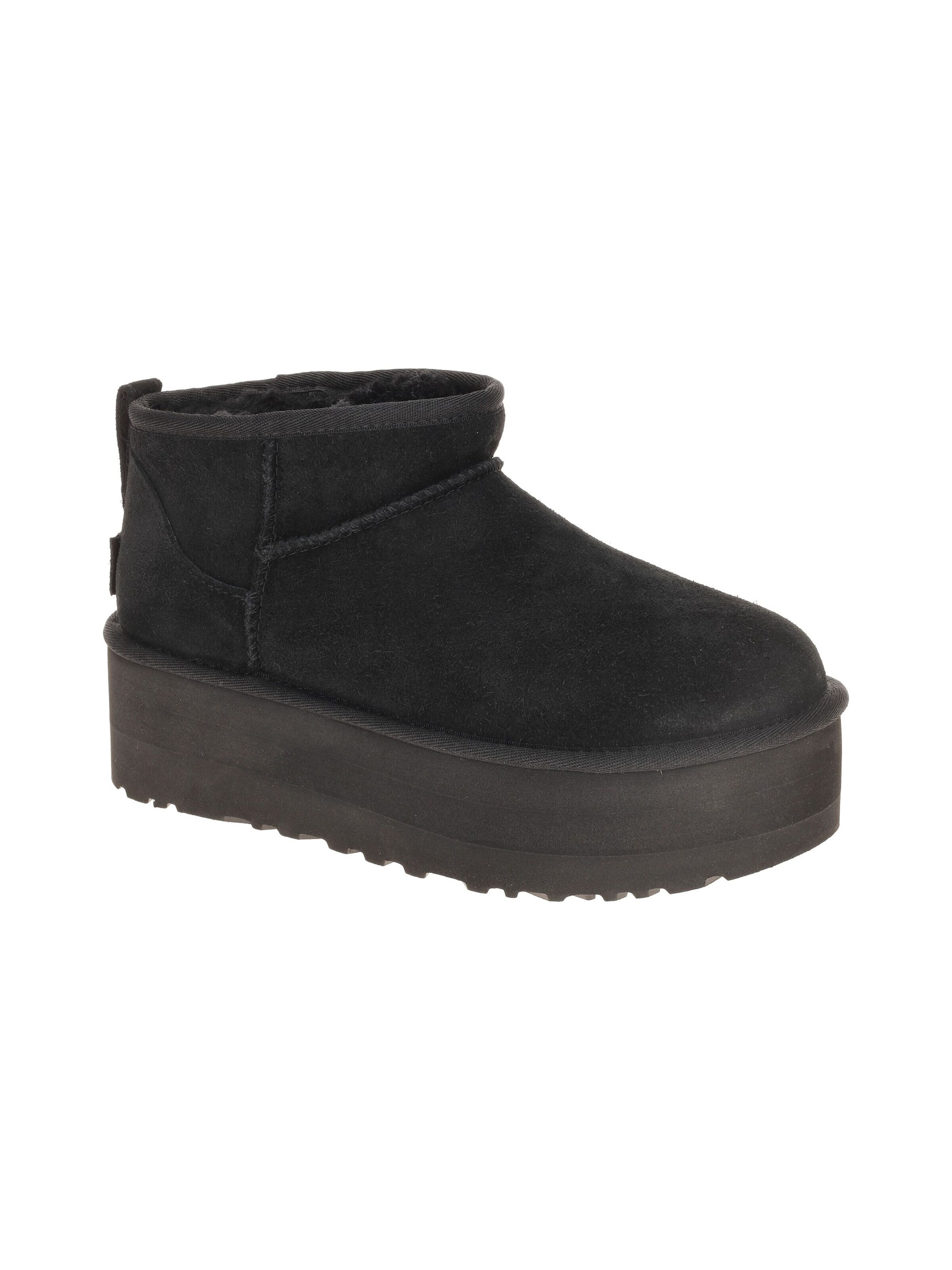 UGG Boots 'UGG Classic Ultra Mini Platform Stiefel schwarz'‌‌‌‌ in Schwarz: Vorderseite