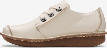 Scarpa stringata sportiva 'Funny Dream' di CLARKS in bianco: frontale