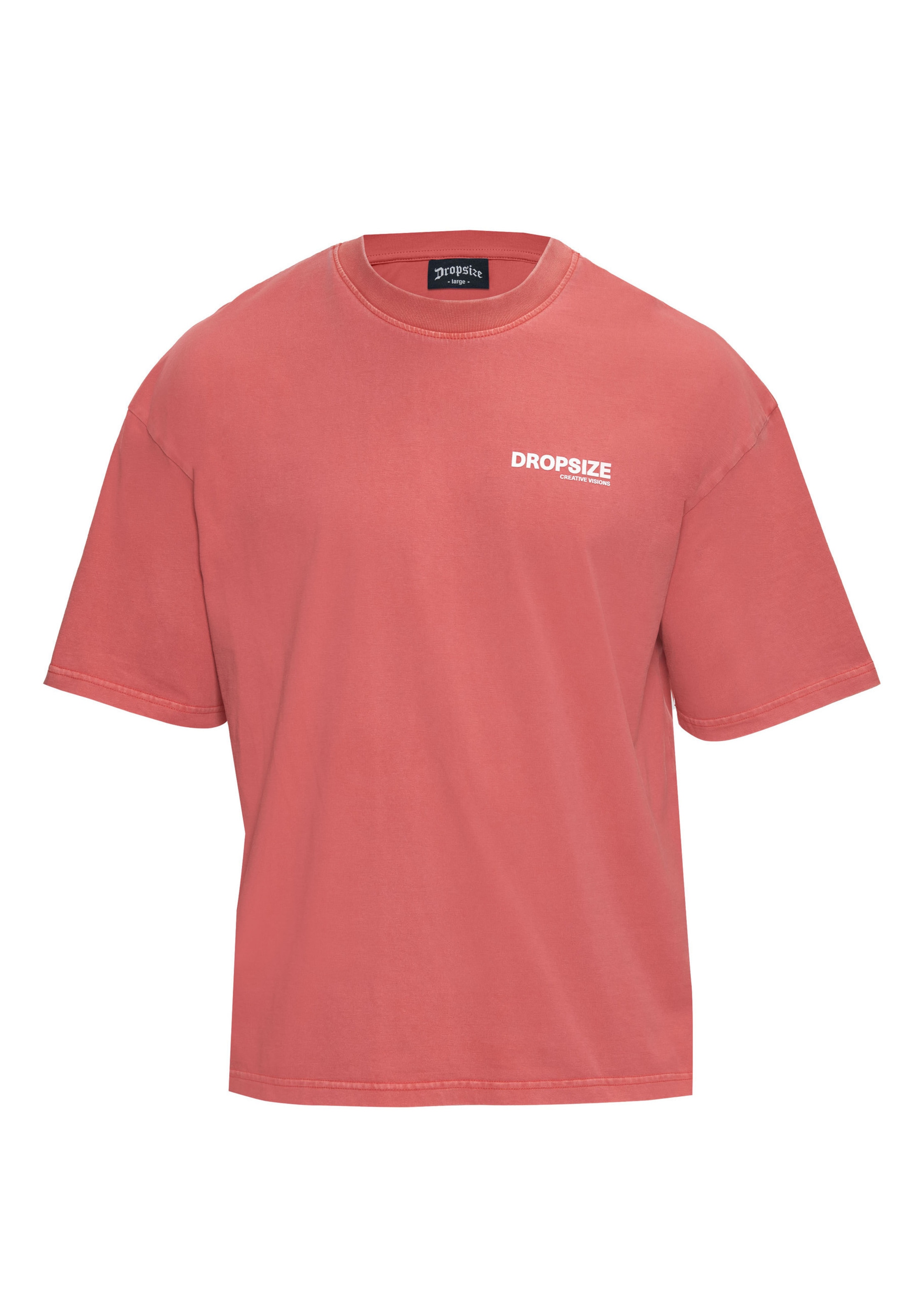 Dropsize T-Shirt in Rot: Vorderseite