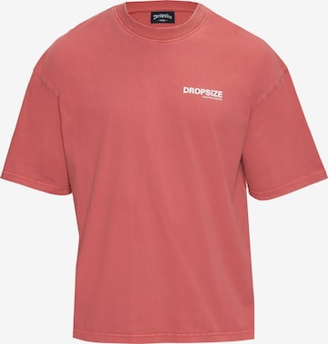 Dropsize T-Shirt in Rot: Vorderseite