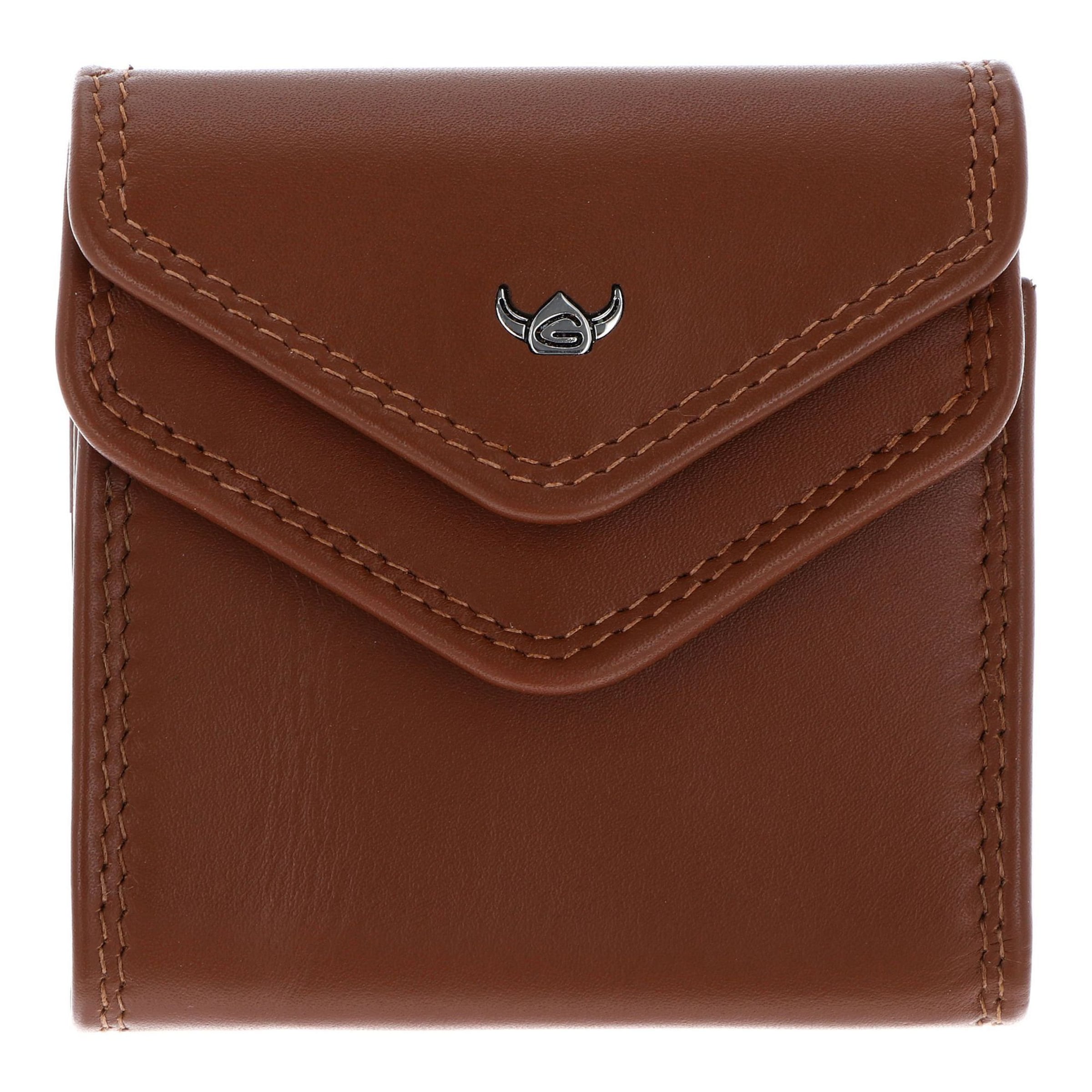 Porte-monnaies 'Polo' GOLDEN HEAD en marron : devant