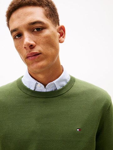 TOMMY HILFIGER Pullover 'Essential' in Grün