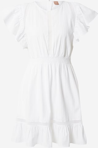 BOSS Orange - Vestido 'Destina' em branco: frente