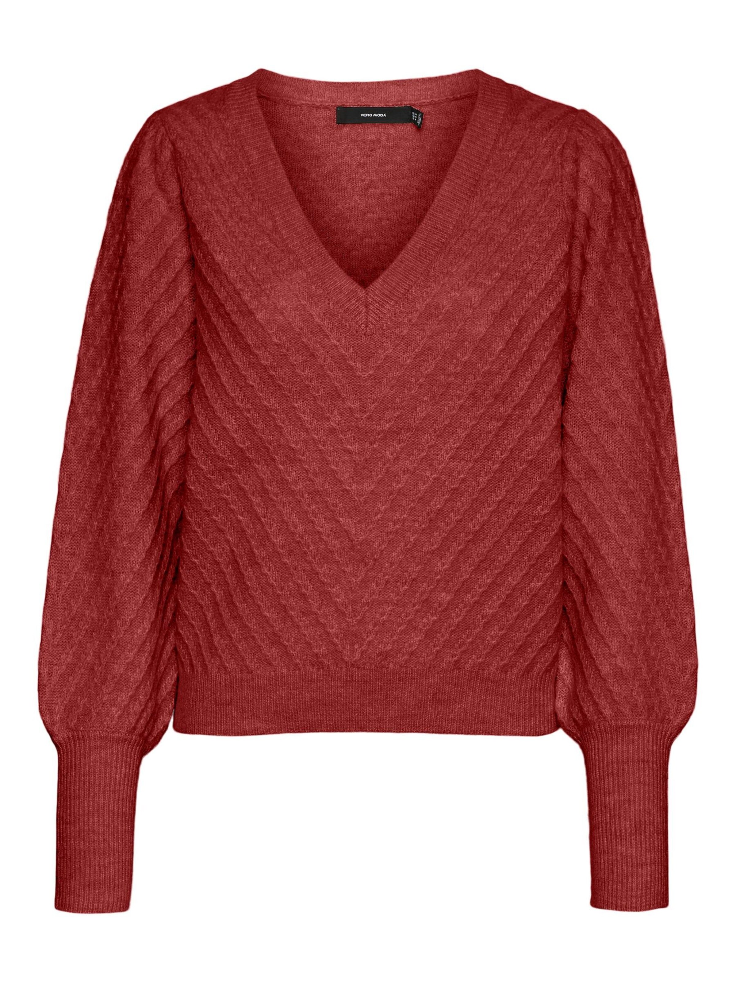 Pull-over 'VMStinna' VERO MODA en rouge : devant