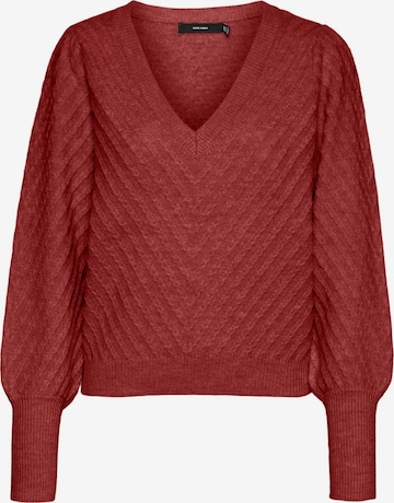 Pull-over 'VMStinna' VERO MODA en rouge : devant