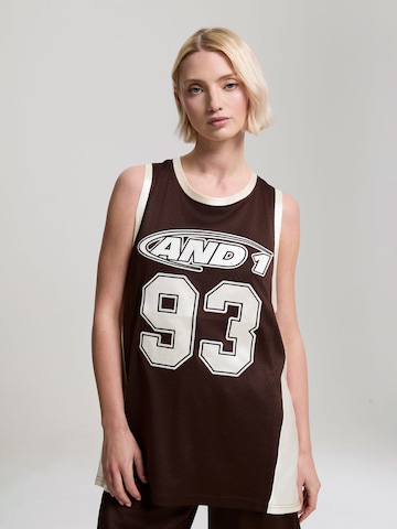 Haut '93 Airtex' AND1 en marron : devant