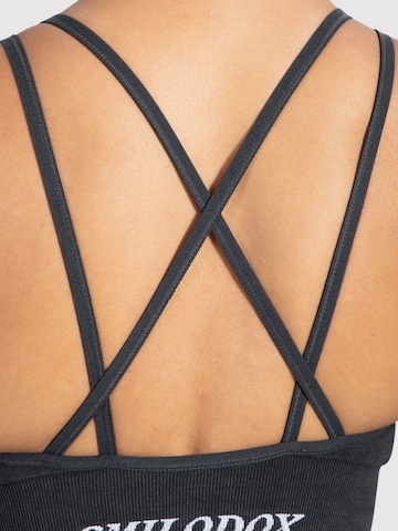 Bustier Haut de sport Smilodox en noir