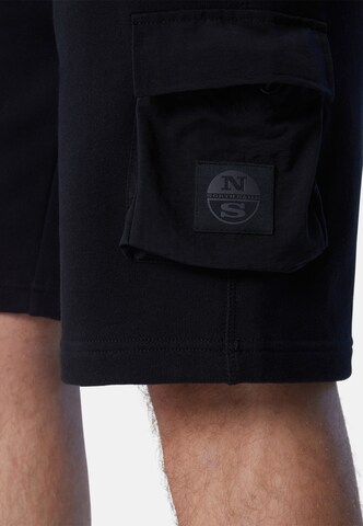 North Sails Regular Sweatshorts mit Seitentasche in Schwarz