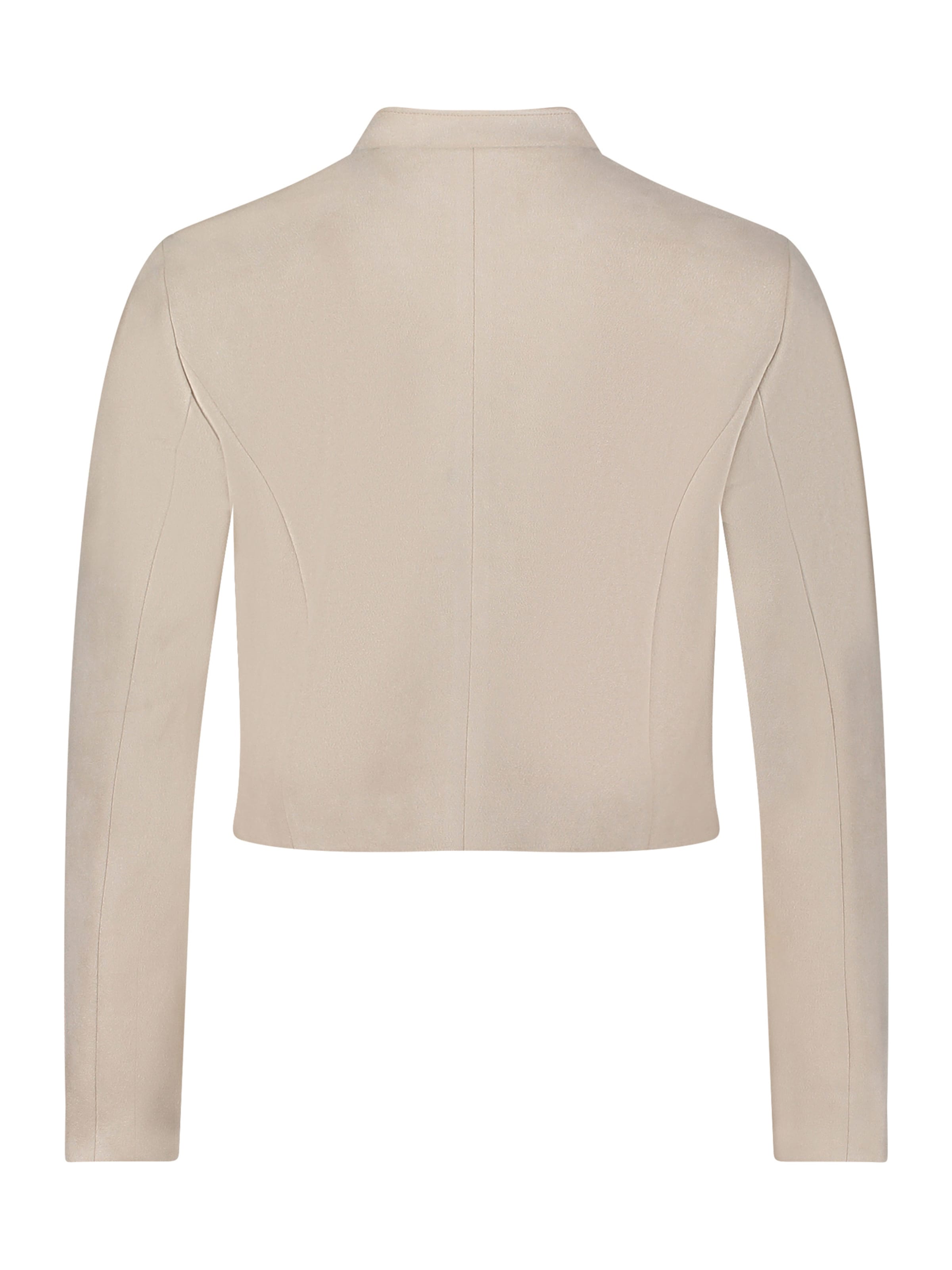 Betty & Co Bikerjacke mit Stehkragen in Beige