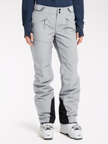 Haglöfs Regular Outdoor Pants 'Lumi Form' in Grey: front