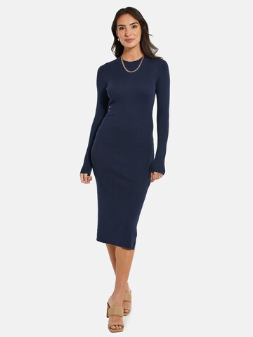 Threadbare Knitted dress 'Amethyst' in Blue