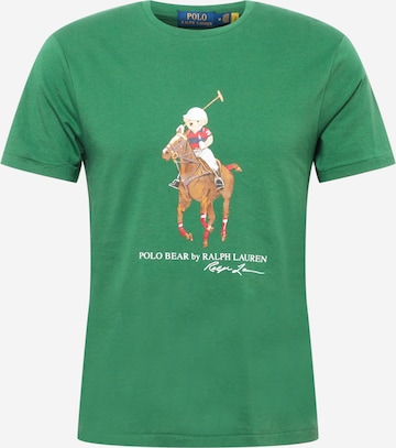 Tricou de la Polo Ralph Lauren pe verde: față