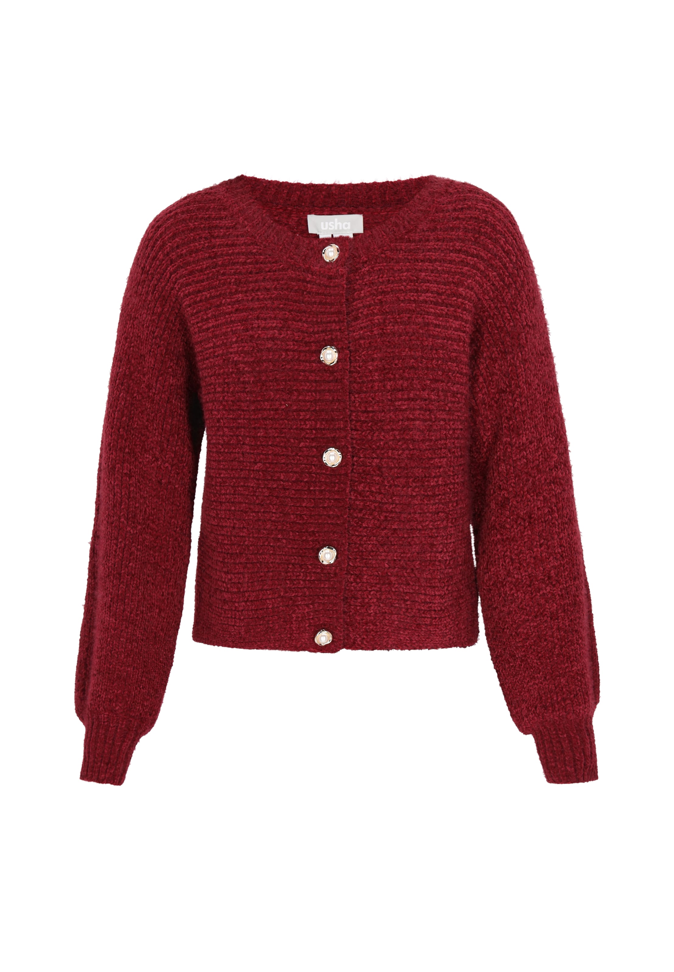 Usha Strickjacke in Rot: Vorderseite