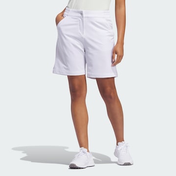ADIDAS PERFORMANCE Regular Sports trousers in White: front