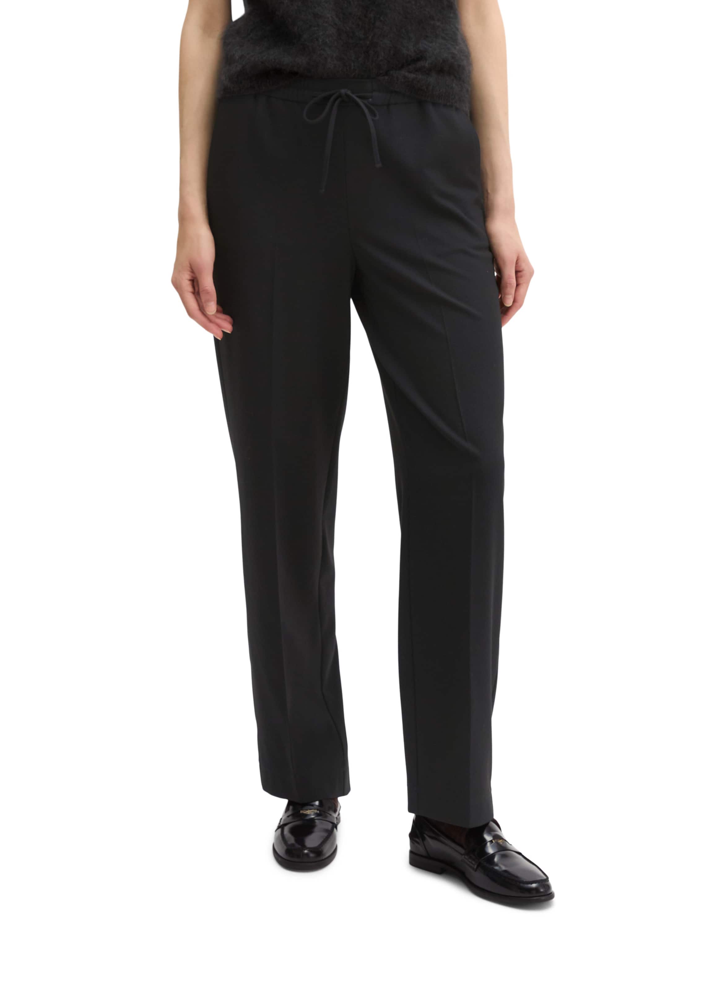 Marc O'Polo Loosefit Hose in Schwarz: Vorderseite