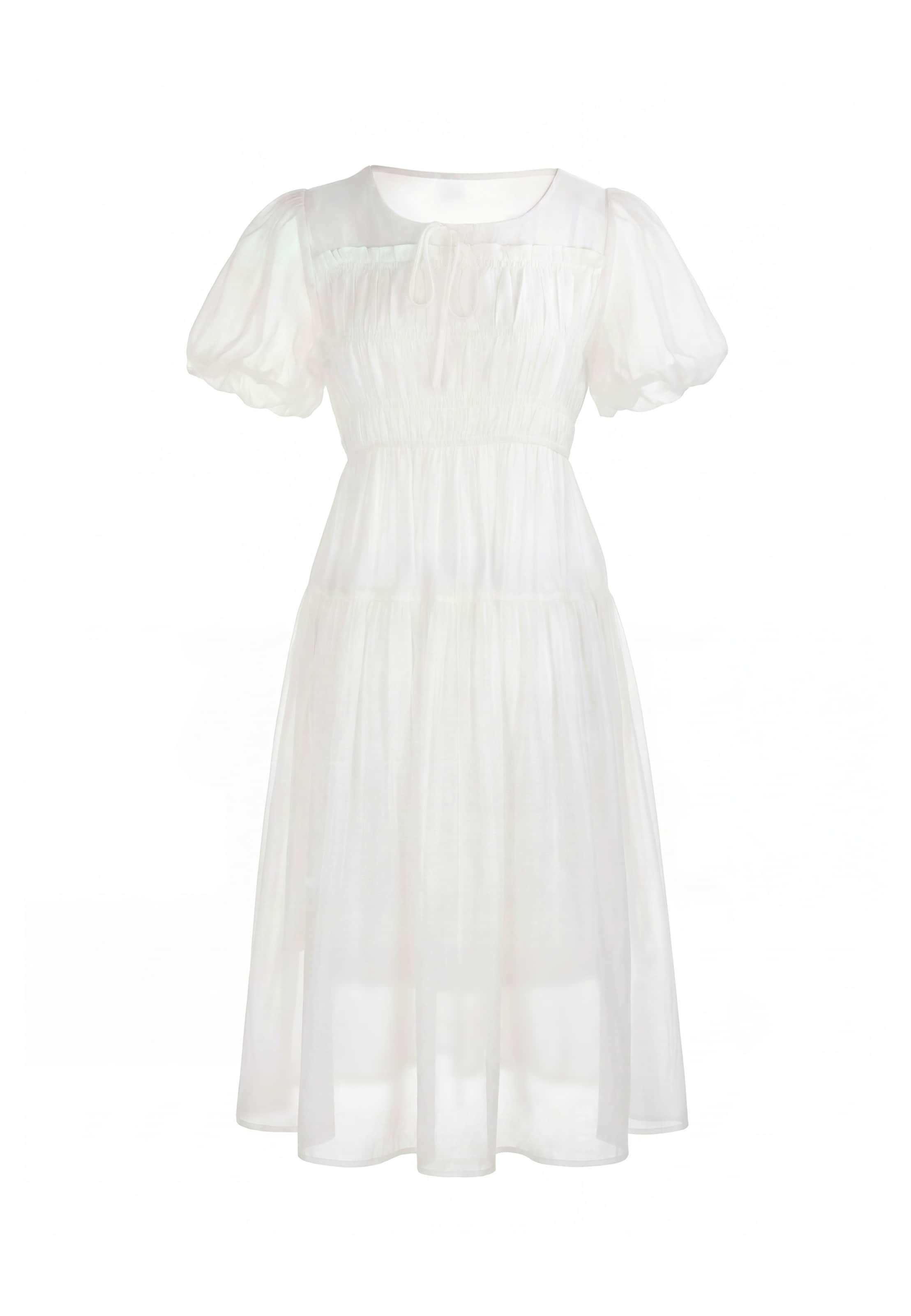 usha FESTIVAL Robe en 32 en blanc, Vue avec produit