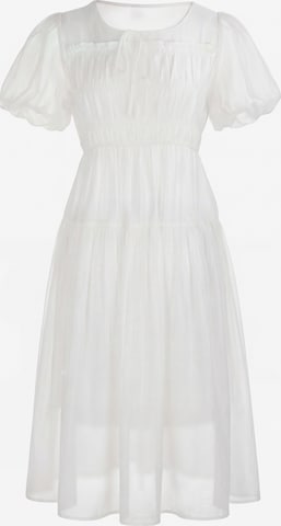 Robe usha FESTIVAL en blanc : devant