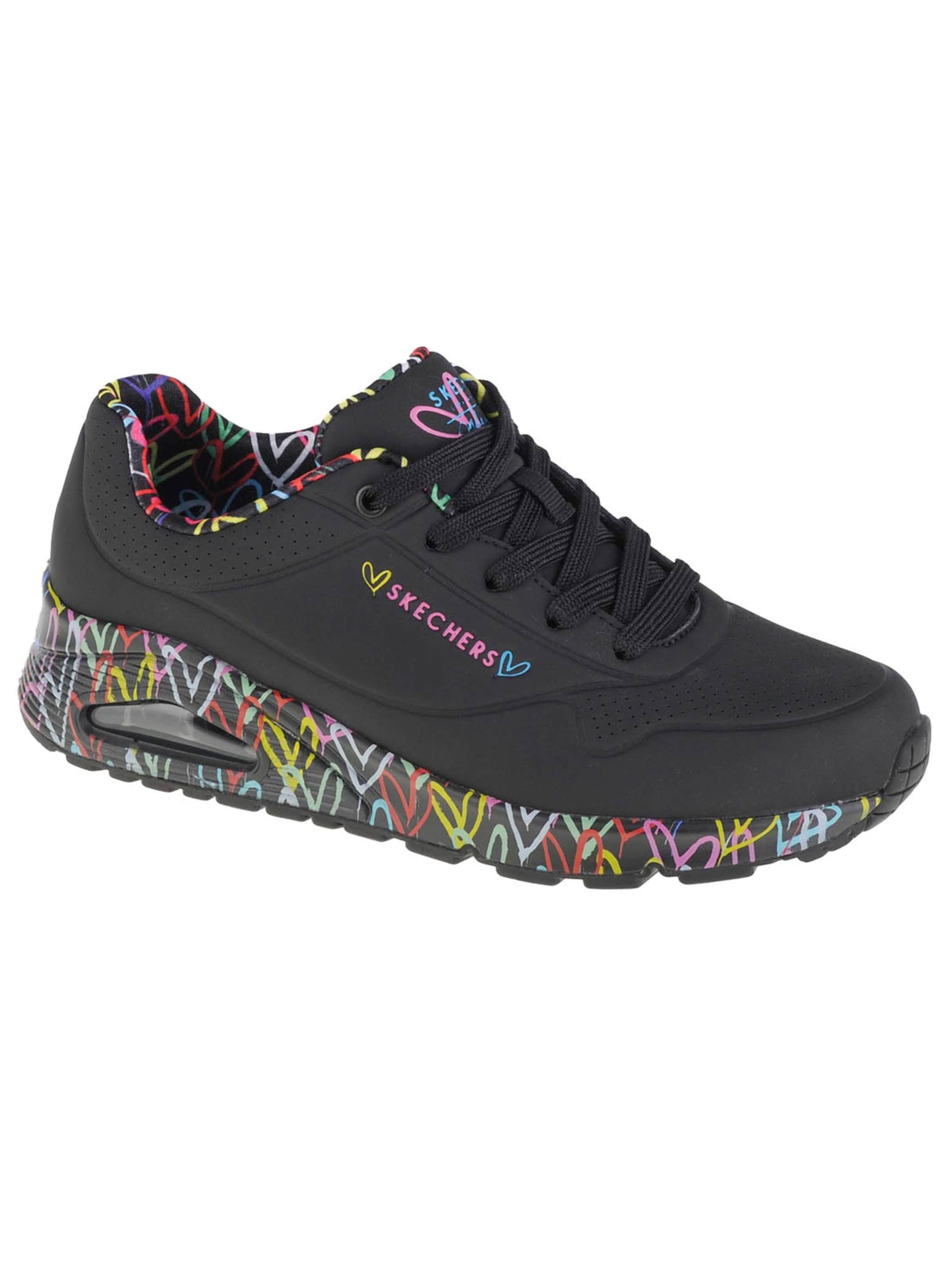 SKECHERS Platform trainers 'Skechers Uno-Loving Love' in Black: front