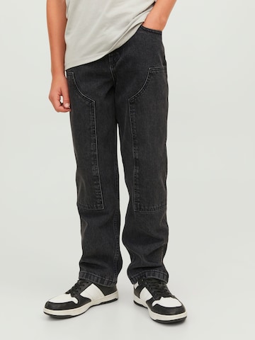 Jack & Jones Junior regular Jeans 'Chris Carpenter' i sort: forside