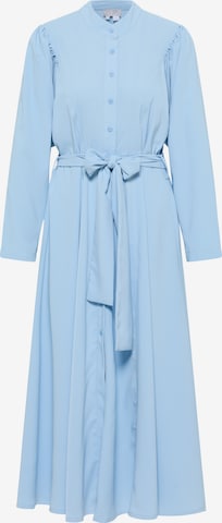 Robe-chemise RISA en bleu : devant