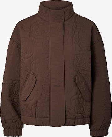YAS Between-season jacket 'YASFipura' in Brown: front