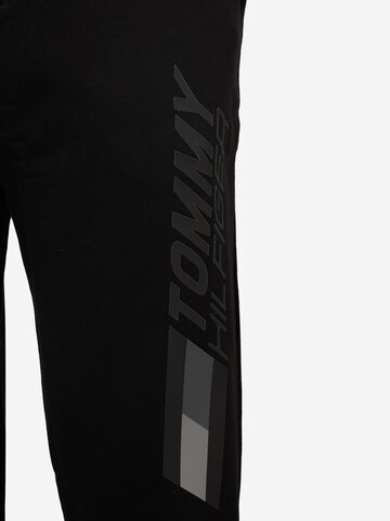 Tommy Sport - Tapered Pantalón deportivo en negro