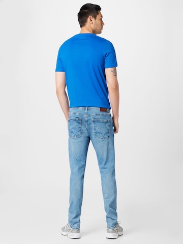 Coupe slim Jean 'STANLEY' Pepe Jeans en bleu