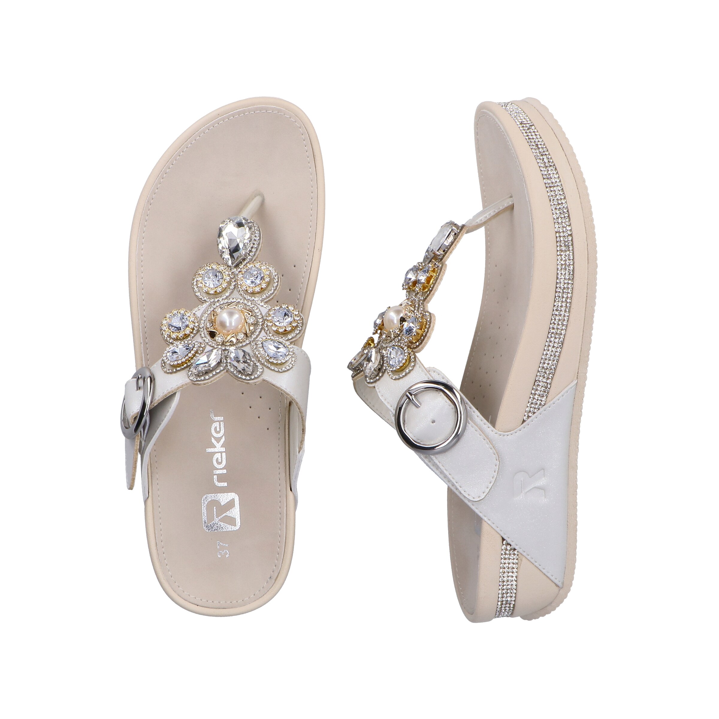 Tongs Rieker en argent