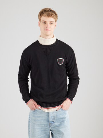 19V69 ITALIA - Jersey 'Kris' en negro: frente