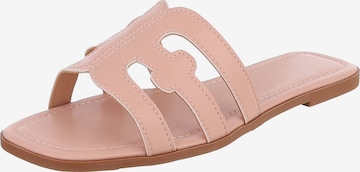 Ital-Design Mules in Pink: front